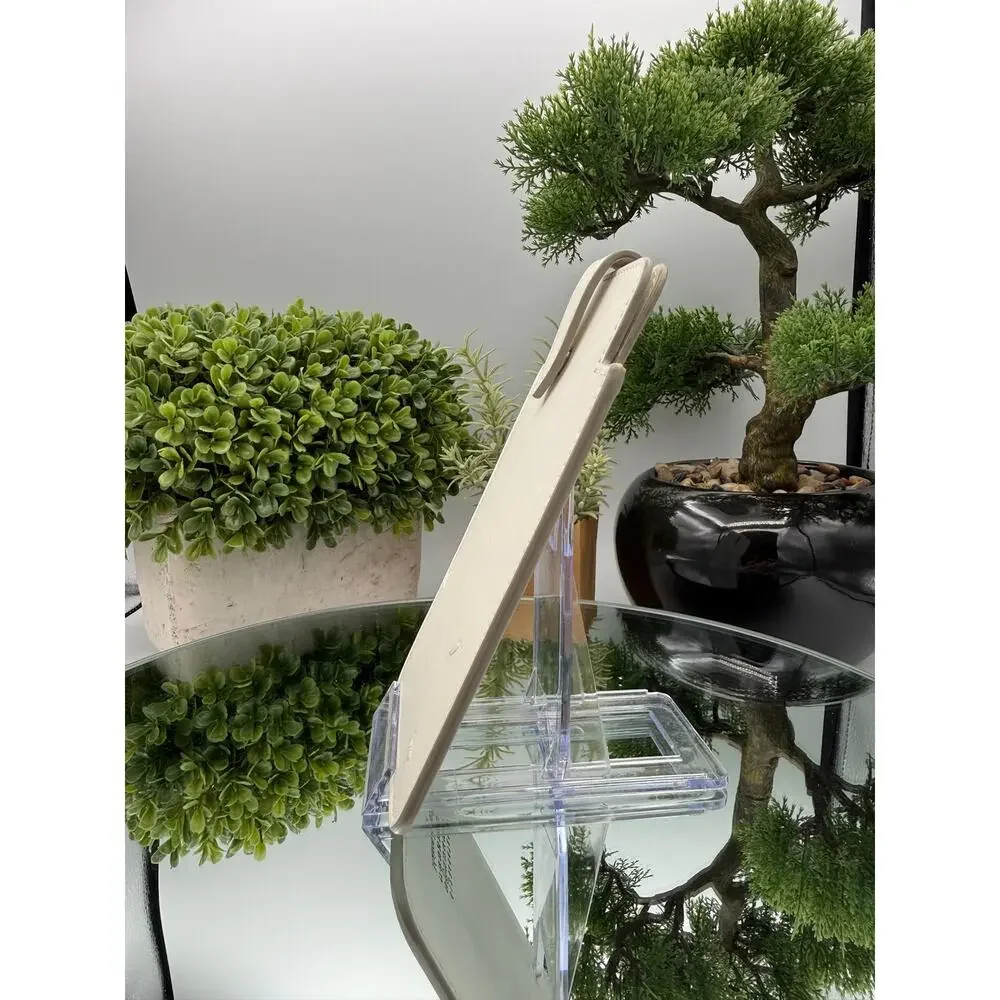 Maison Margiela off-white leather phone pouch